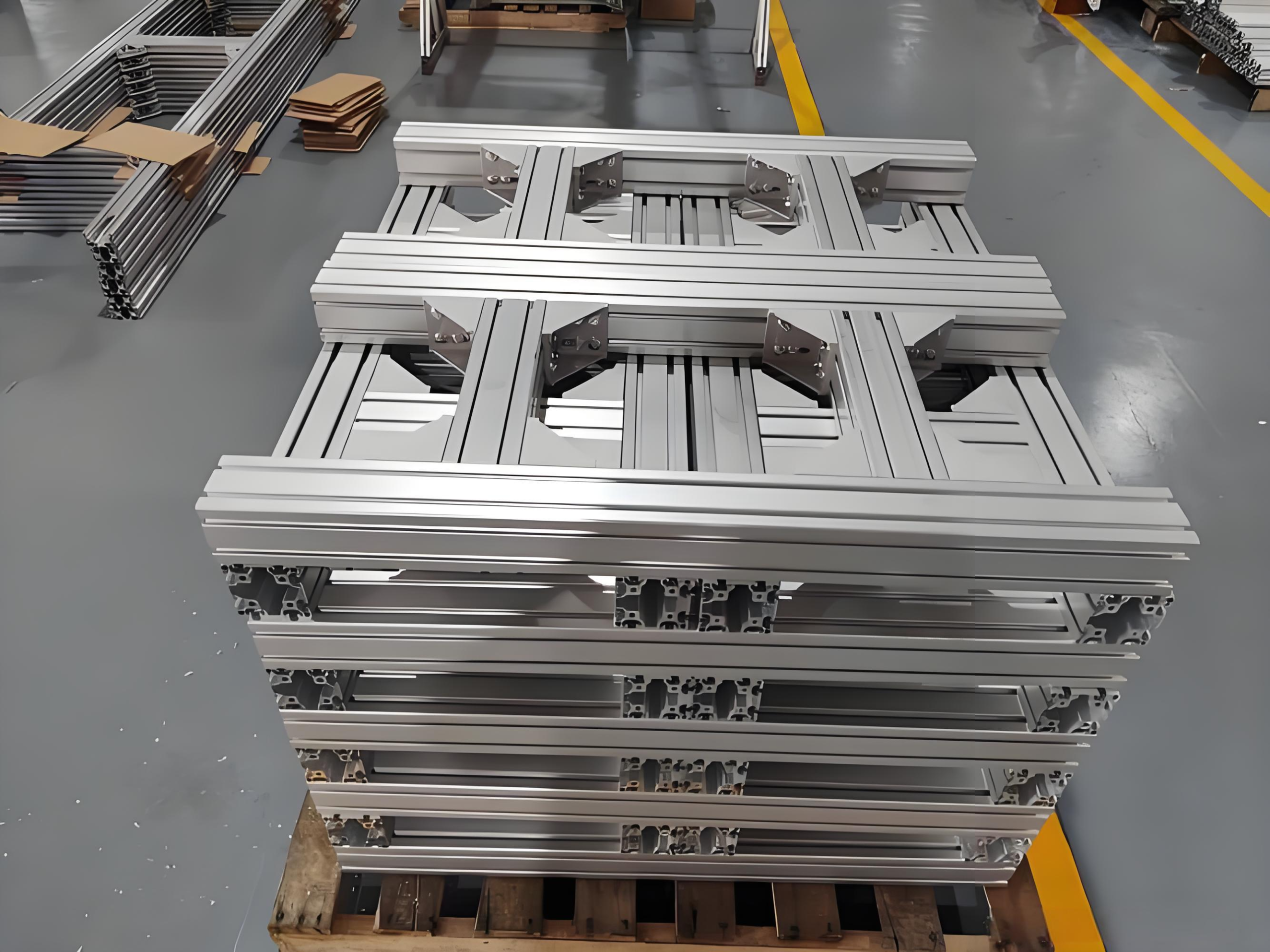 Aluminum rods are used for manufacturing door and window frames.