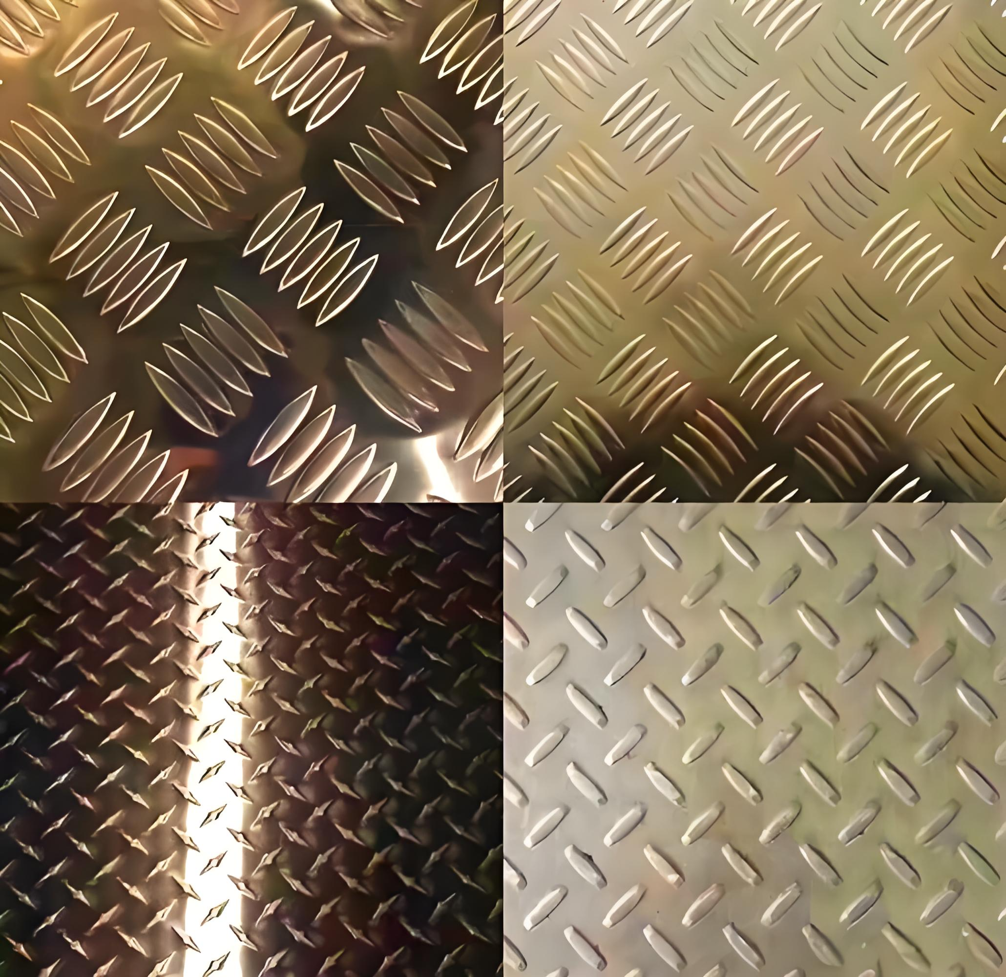 Aluminum embossed sheets pattern