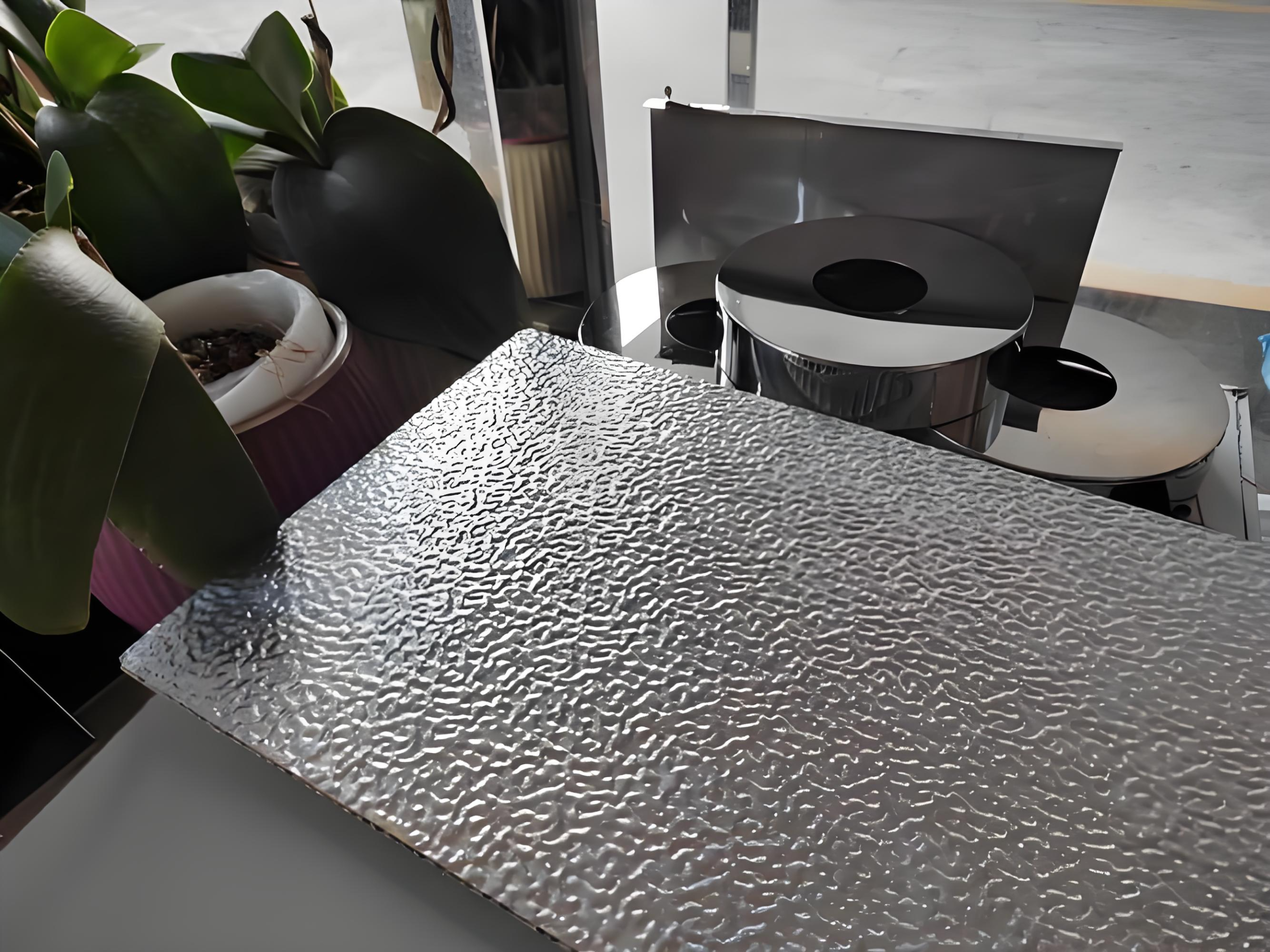 Orange peel pattern aluminum embossed plates