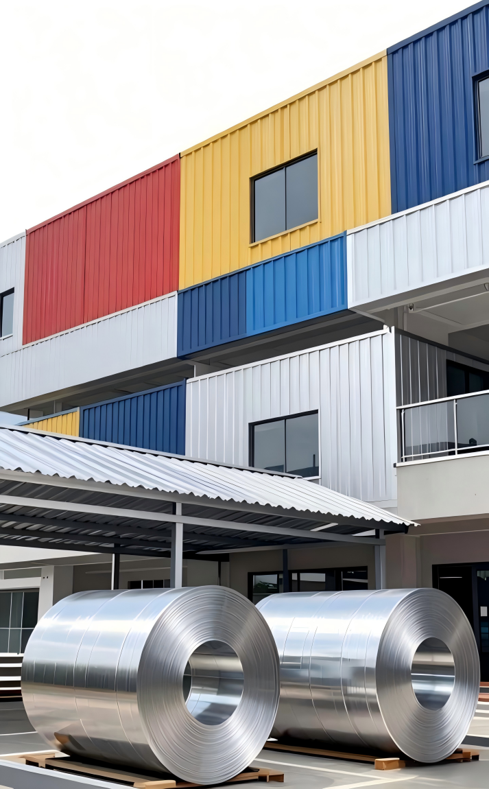 The application of color-coated aluminum sheets in construction