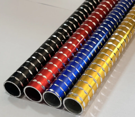 color aluminum pipes