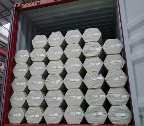 steel pipes with woven bags wrapped